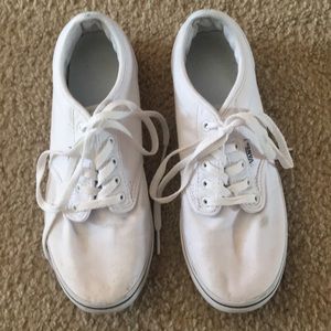 Women’s white Vans size 6